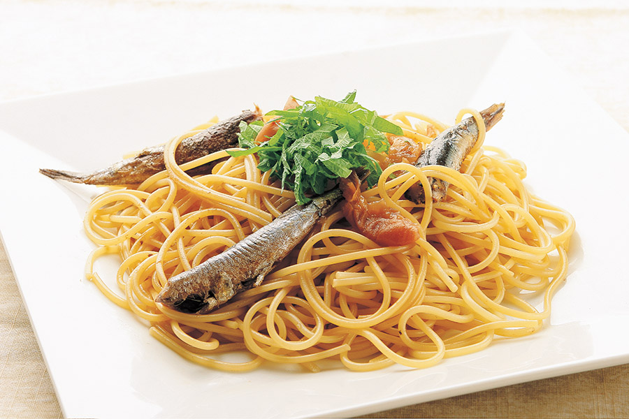 めざしの和風パスタ