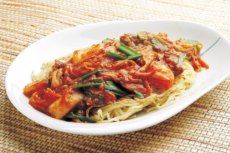 キムチのあんかけ焼きそば