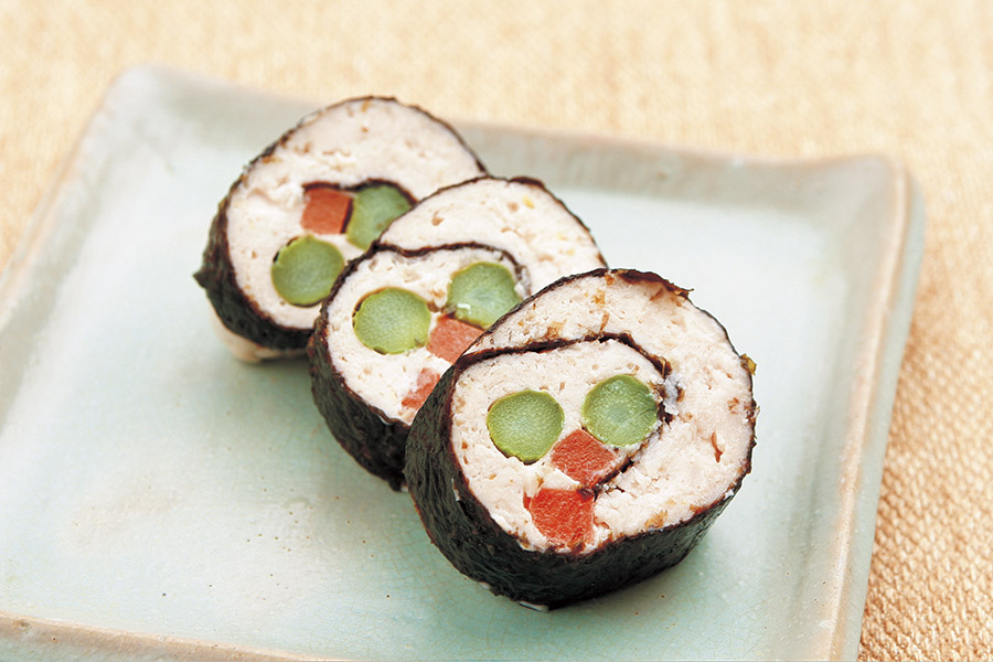 和風ミートローフアスパラにんじん