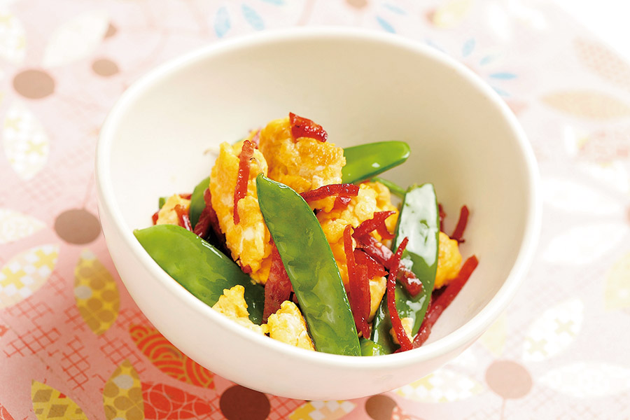 きぬさやとカルパスのソテー