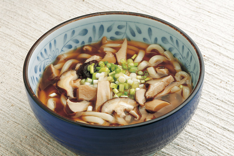 きのこのあんかけうどん