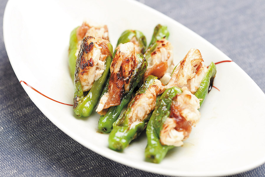 ししとうのささみ詰め