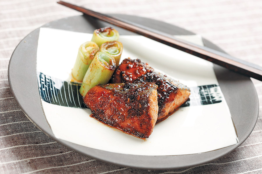 ぶりの香味焼き