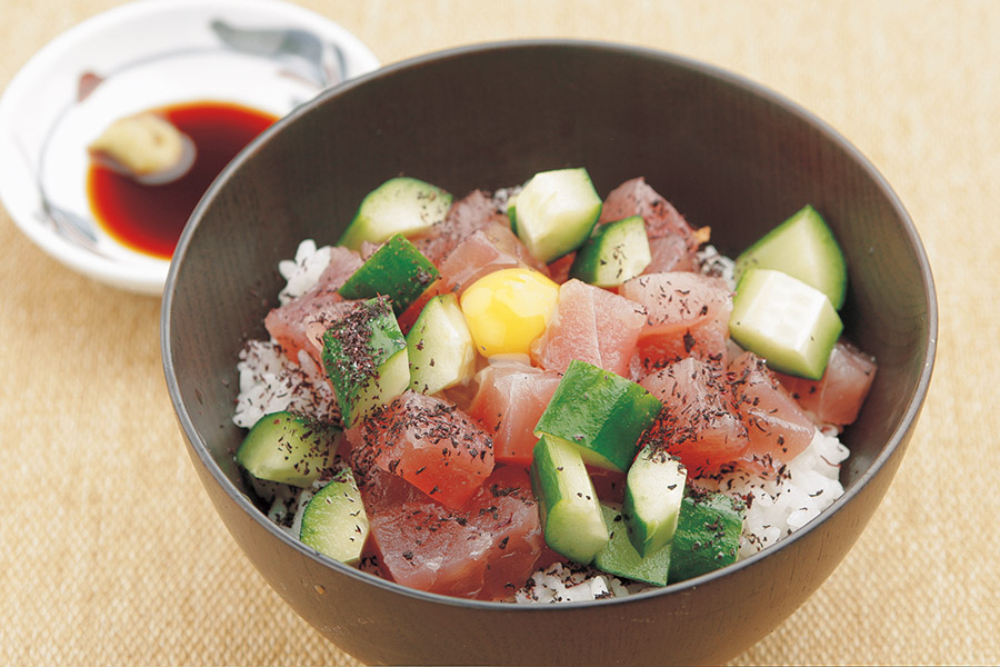 まぐろのしそ風味丼