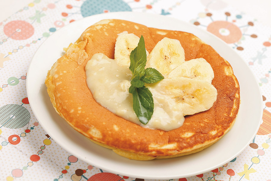 バナナジャムのホットケーキ