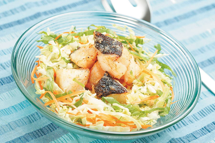 フィッシュフライのサラダ