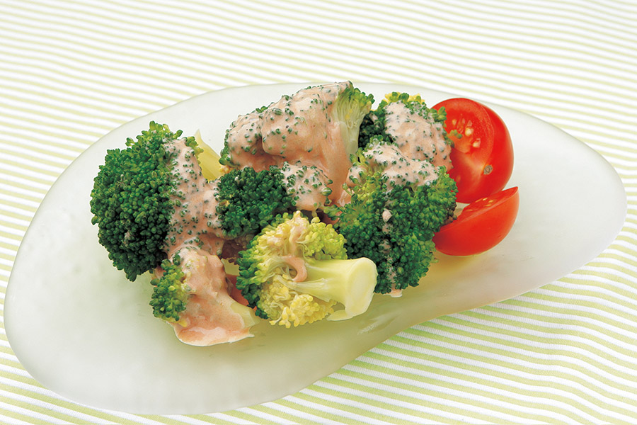 ブロッコリーのタバスコ入りオーロラソース