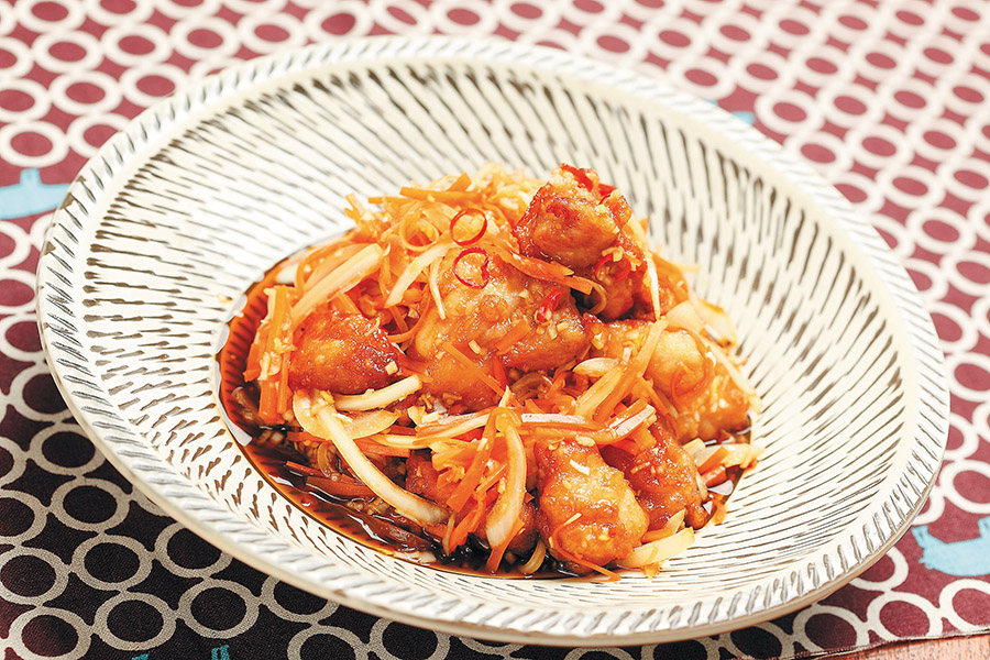 揚げ鶏の南蛮漬け