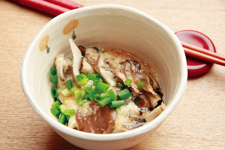 焼きまいたけのとろろあえ