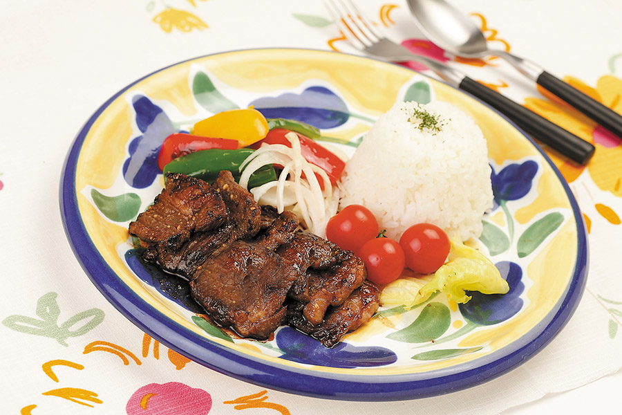 焼肉のプレートご飯