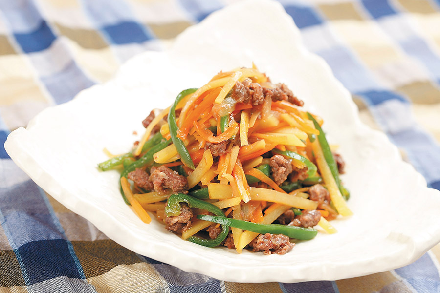 牛肉と野菜のソテー