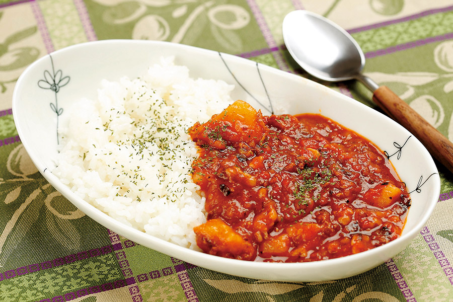 牛肉のトマト煮 ライス添え