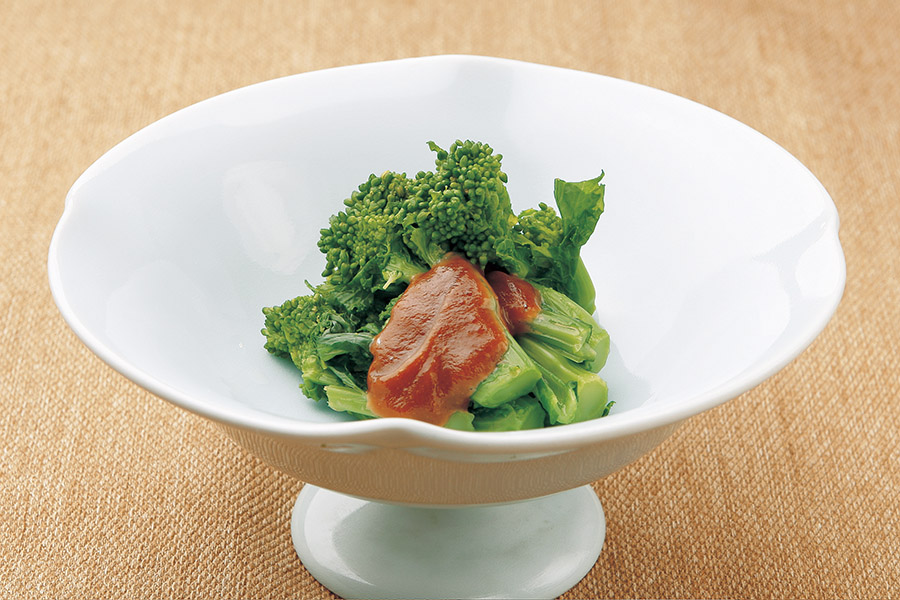 菜の花のコチュジャンあえ