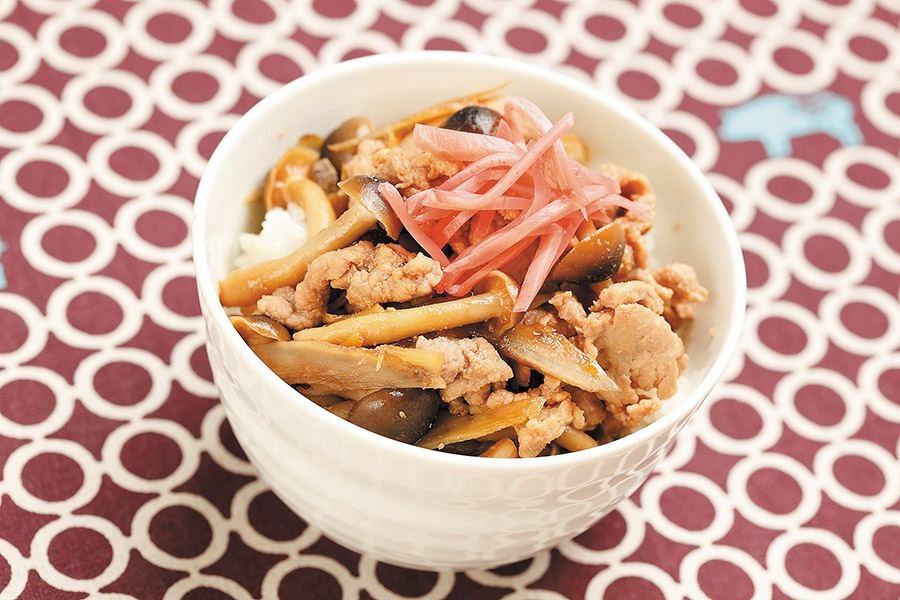 豚肉のしぐれ煮丼