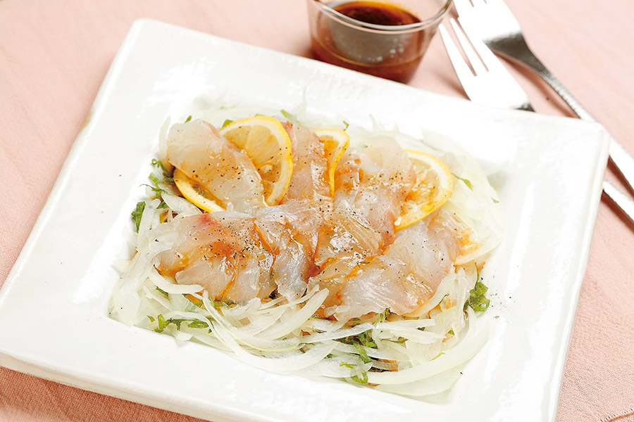 血液サラサラ「鯛のカルパッチョ」