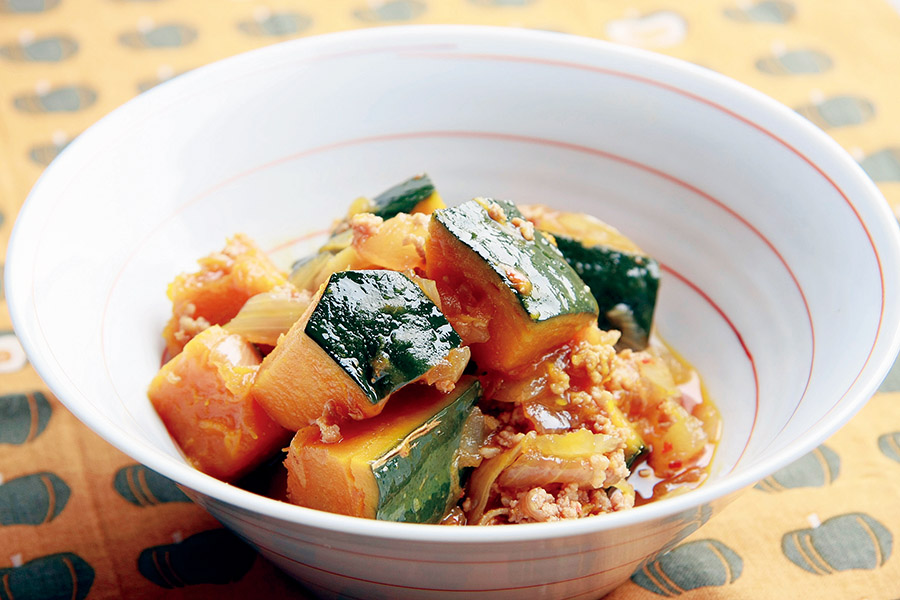 かぼちゃのピリ辛炒め