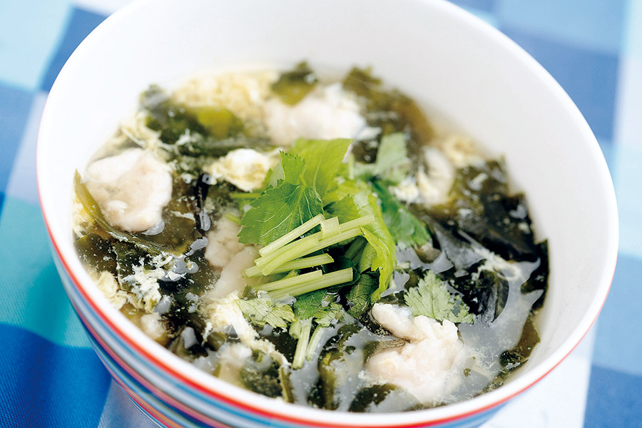 ささみとわかめのスープ