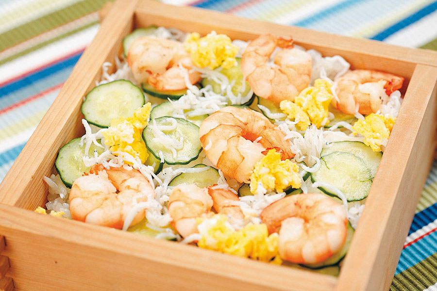 しらすとえびのちらし寿司