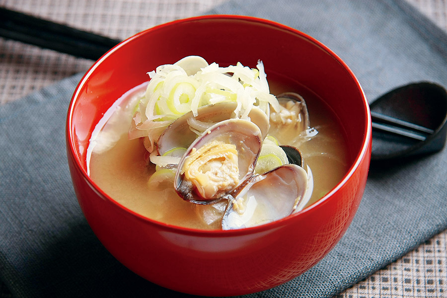 ねぎたっぷり あさりみそ汁