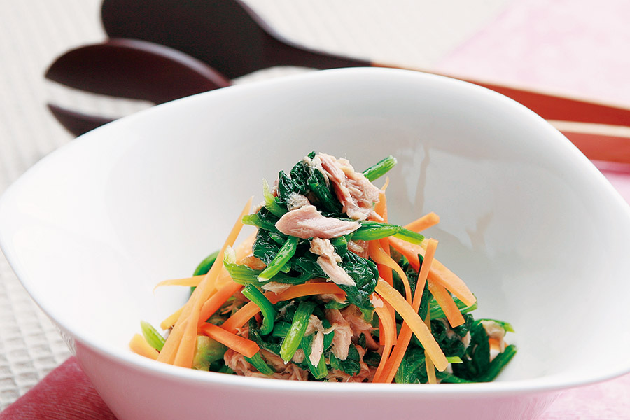 ほうれん草とツナのサラダ