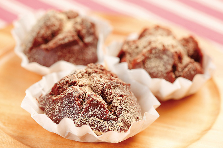 ココアきなこ蒸しパン