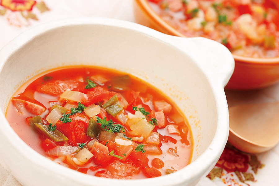 トマトとお米のスープ