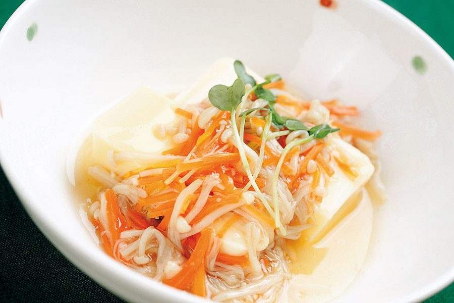 卵豆腐のあんかけ