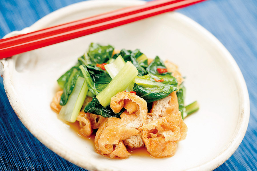 油揚げと小松菜のさっと煮