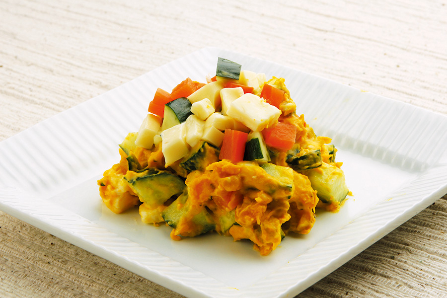 かぼちゃとチーズのサラダ