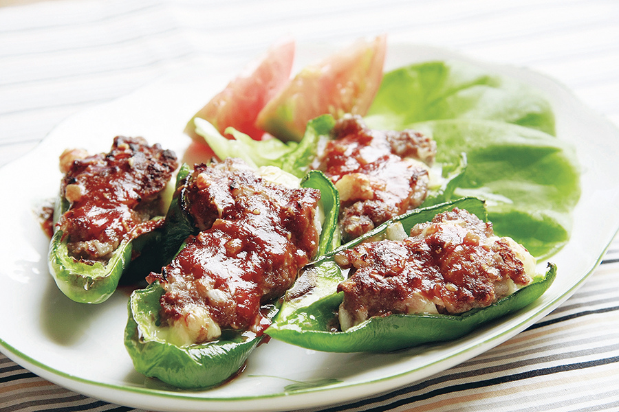 ピーマンのチーズ肉詰め