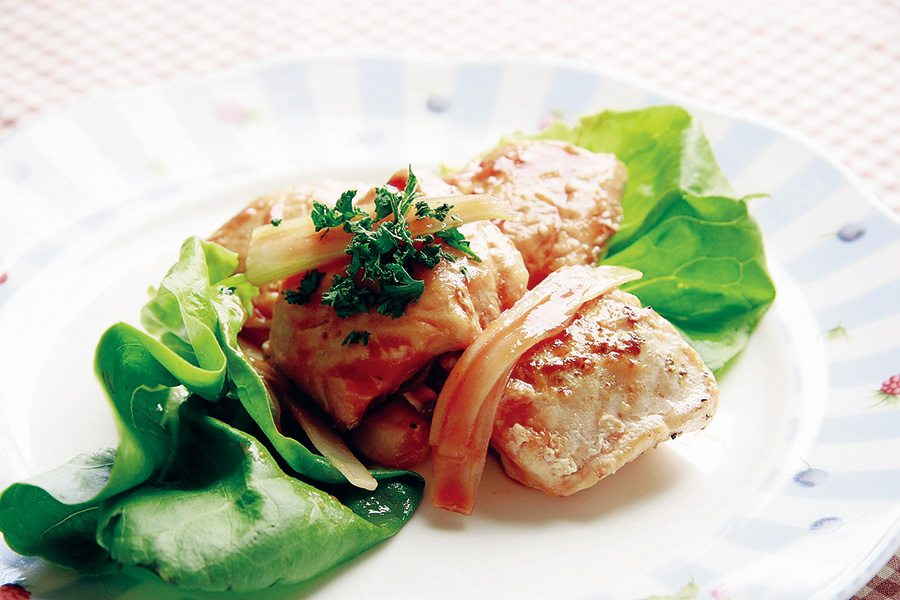 焼鮭のケチャップマリネ