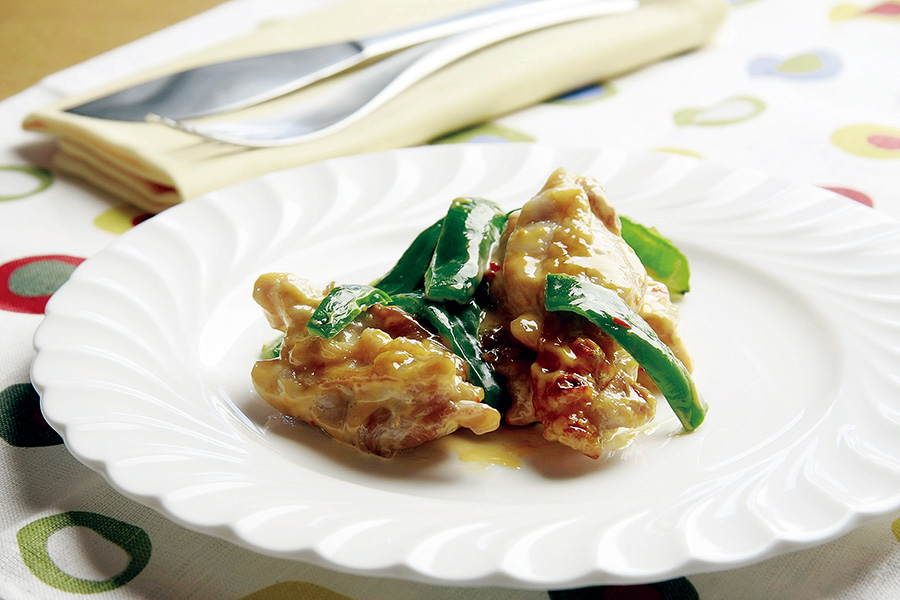 焼とりのピリ辛マヨネーズあえ