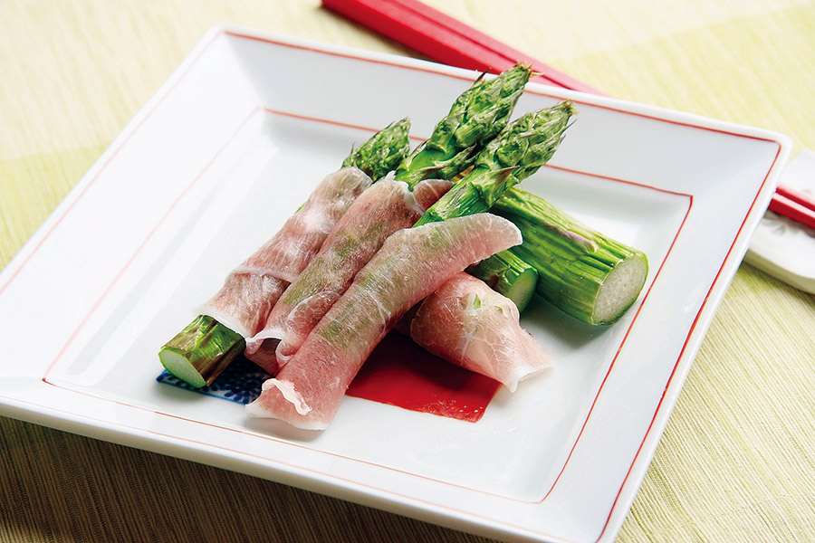 焼きアスパラの生ハム巻き