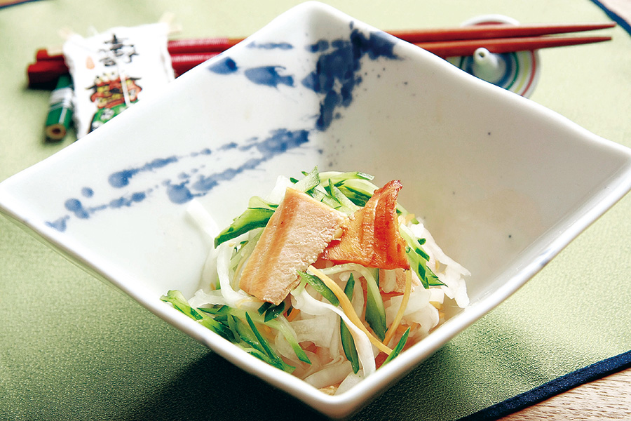 焼きサーモン入りなます