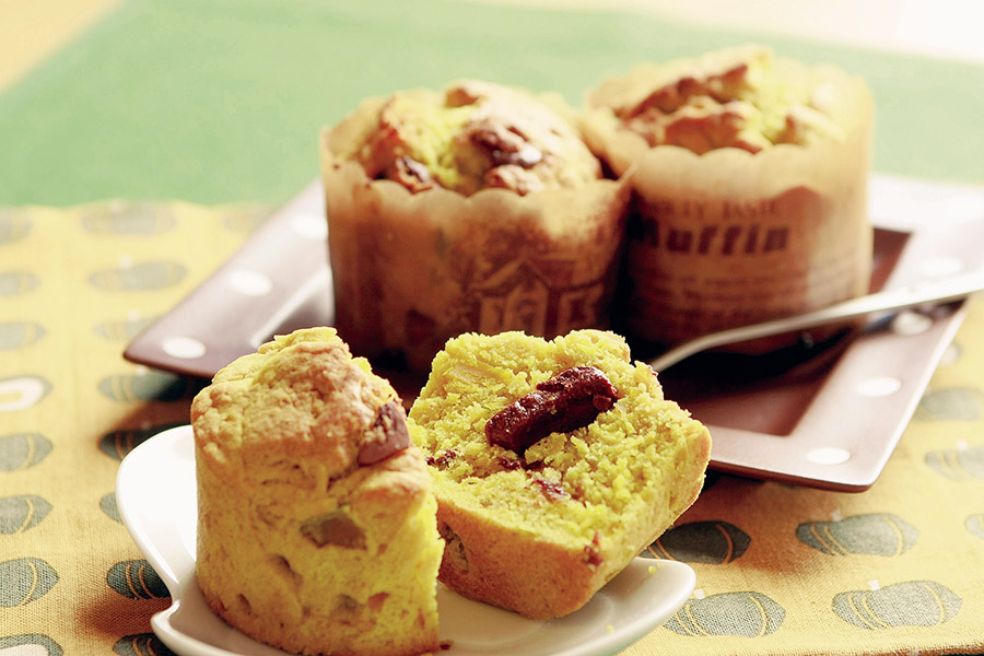 パンプキンチョコマフィン