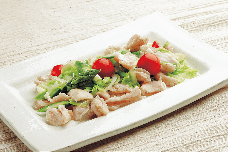 塩ホルモンと季節の野菜炒め