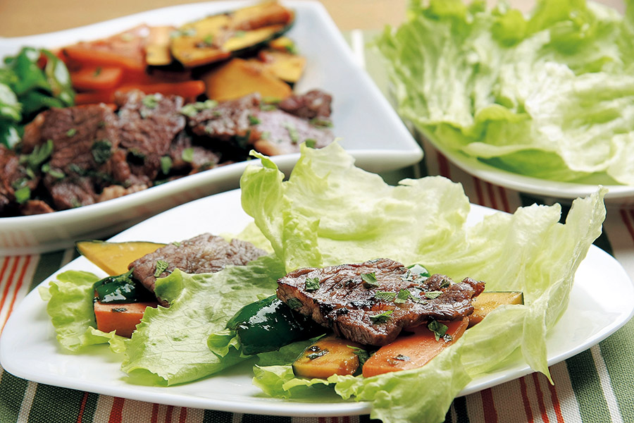 牛肉の香りレモンソース焼き