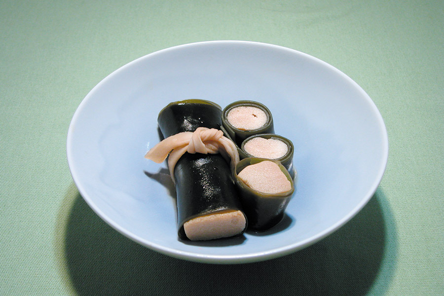 高野豆腐の昆布巻き