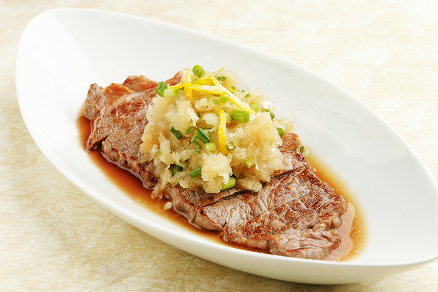 牛ステーキのおろしあえ