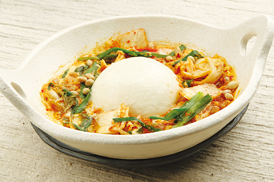 豆乳入り寄せ豆腐のキムチ鍋