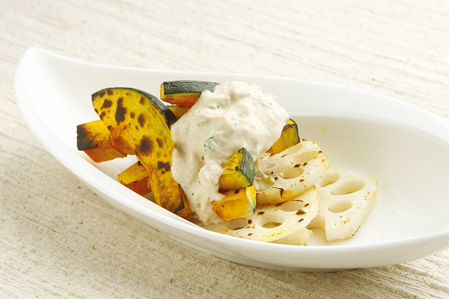 焼き野菜とツナのサラダ