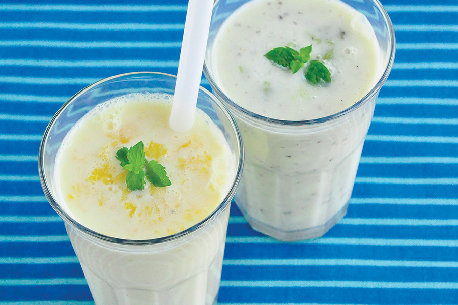 フレッシュフルーツのレモンラッシー