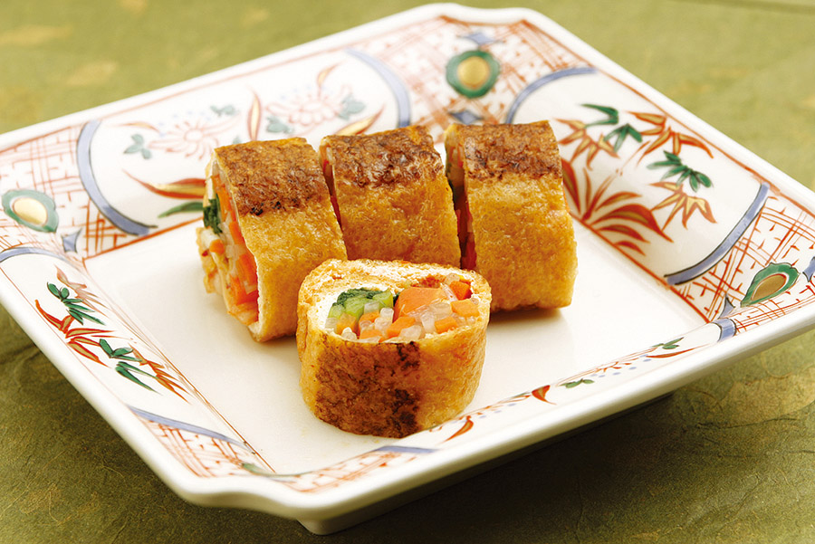 油揚げの野菜巻き