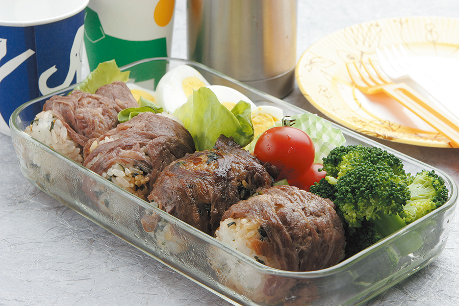 牛肉巻き巻きおにぎり