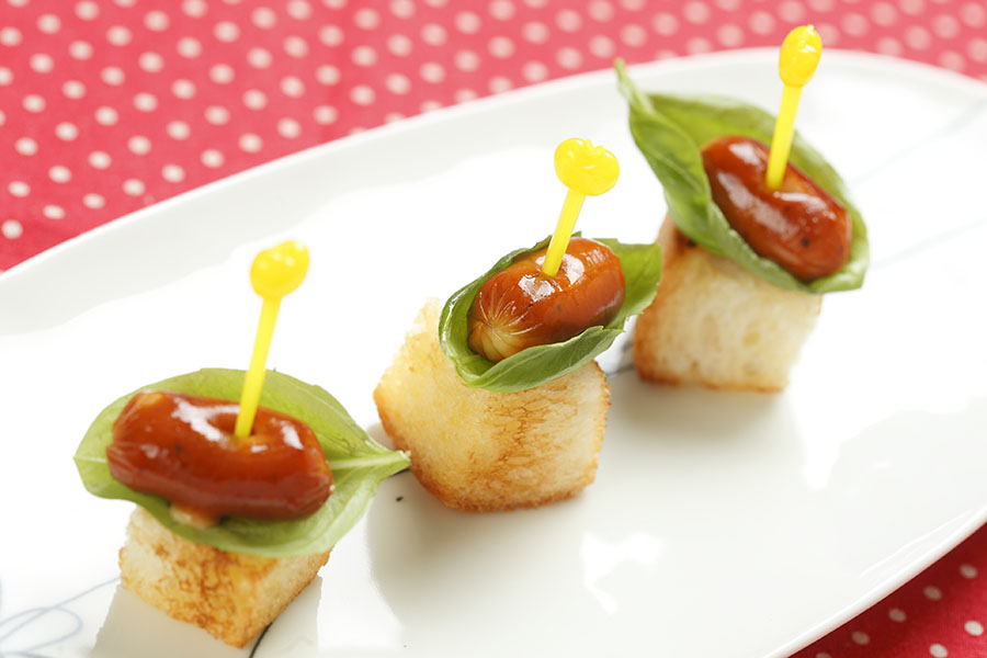 おつまみラスク＆スモークチーズのピンチョス