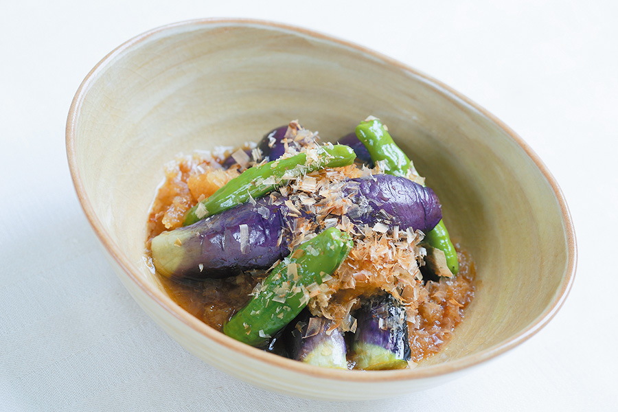 ソフトけずりたっぷり なすの揚げ煮