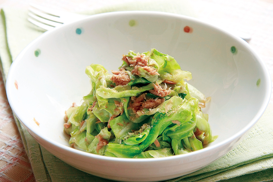 キャベツとツナの甘辛煮