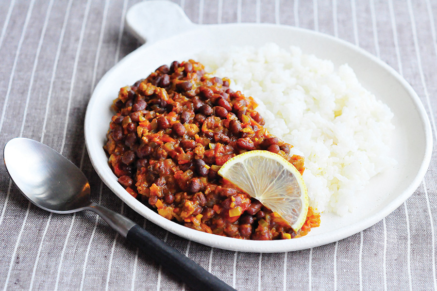 小豆のキーマカレー