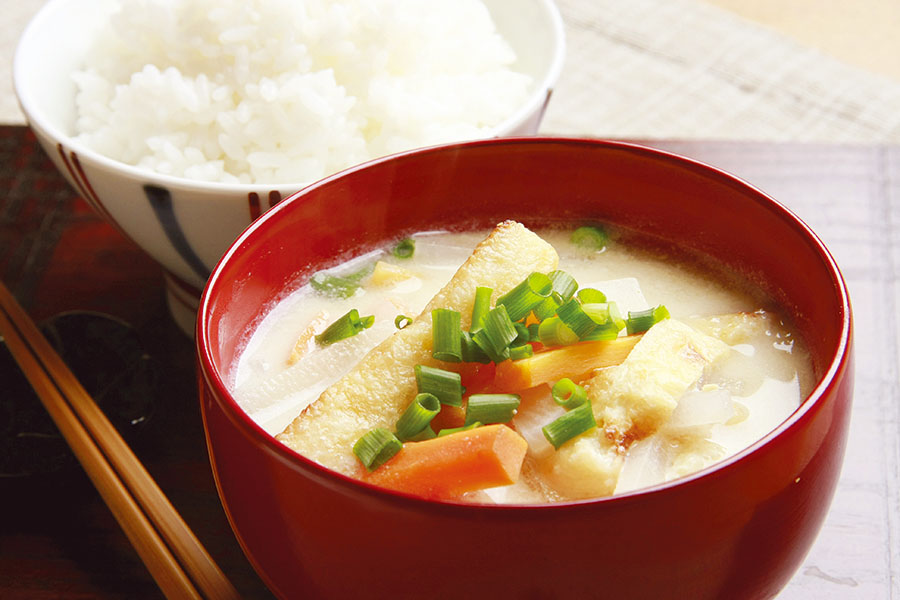 豆乳ベースの味噌汁
