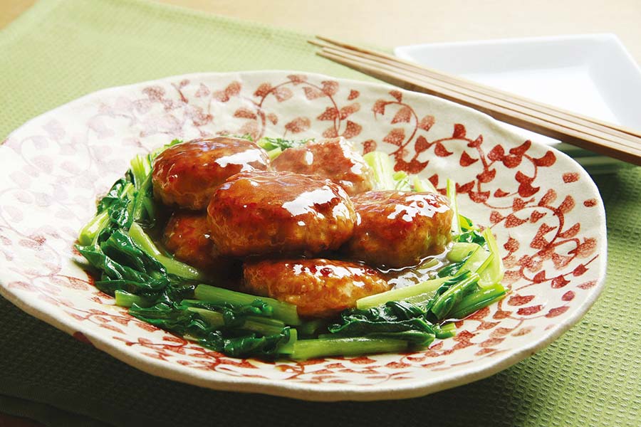 鶏つくねの梅こんぶ茶風味